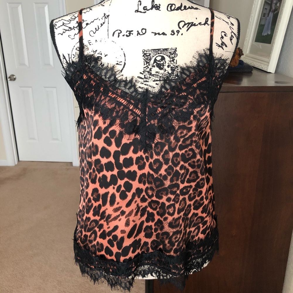Leopard Lace Cami Tank XS
